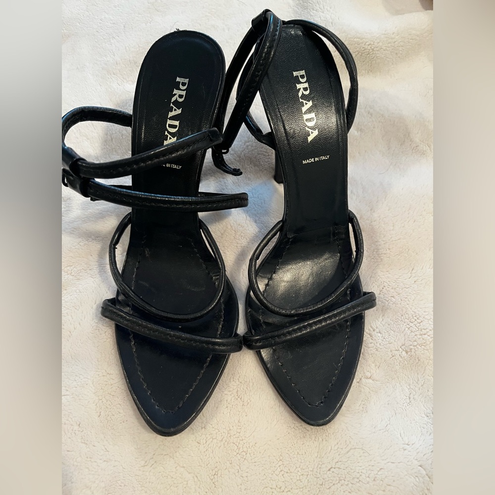 Vintage Prada leather heels